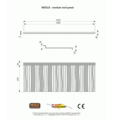 Pruszyński - Regle-paneeli metallikattotiilet