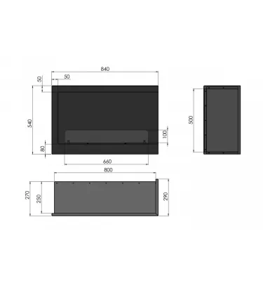 Infire - biokominek Inside P800