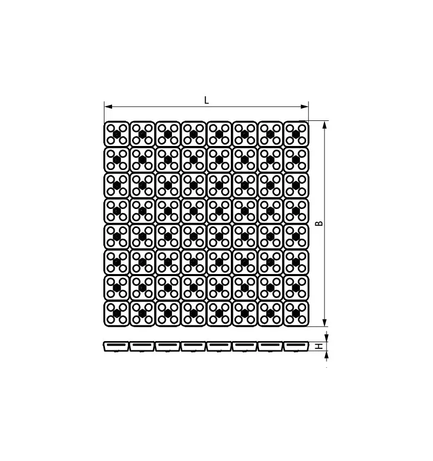 Walraven - VibraTek PR-T elastomeerialuslevy