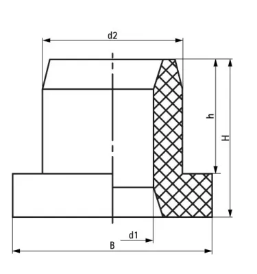 Walraven - VibraTek SA-2 elastomeeri iskunvaimennin