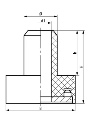 Walraven - VibraTek SA-1 elastomeeri iskunvaimennin