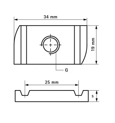 Walraven - Joustintuen BIS-liukumutteri (BUP1000)