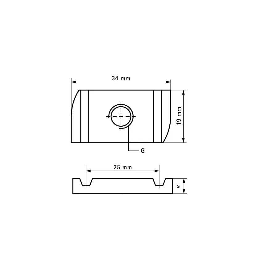 Walraven - Joustintuen BIS-liukumutteri (BUP1000)