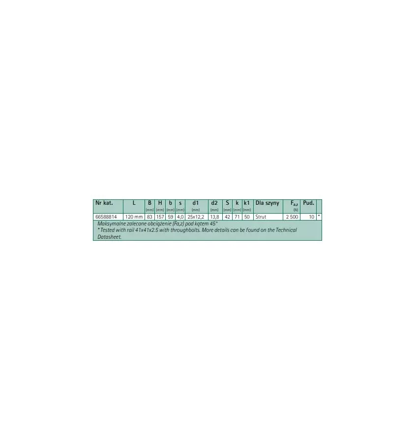 Walraven - uchwyt ścienny przechylony BIS Strut (BUP1000)